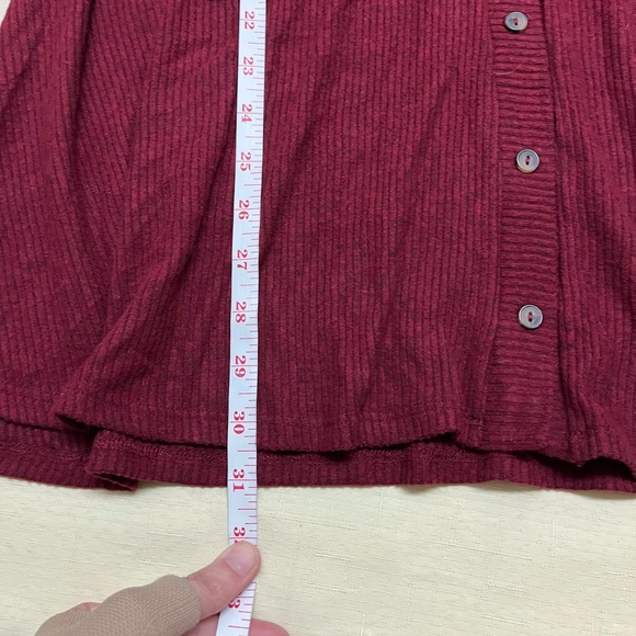 NWT Lulus XS Sweet Comfort Burgundy swing dress - Picture 3 of 11